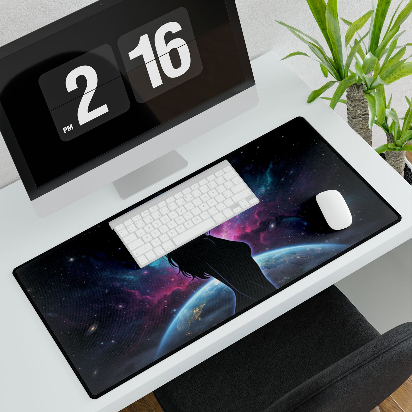 Feminine Galaxy Desk Mat — XXL Gaming / Office Mousepad