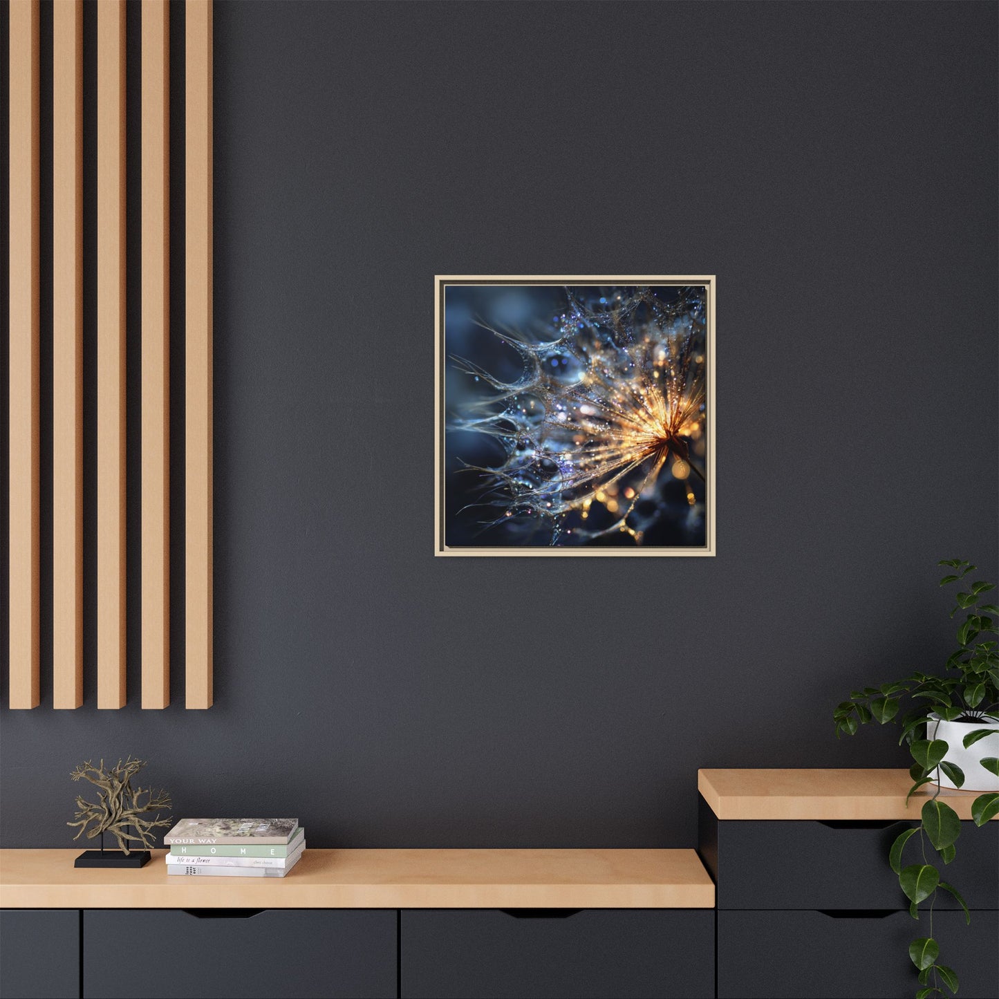 "Intentional Wish" - Framed Matte Canvas Art
