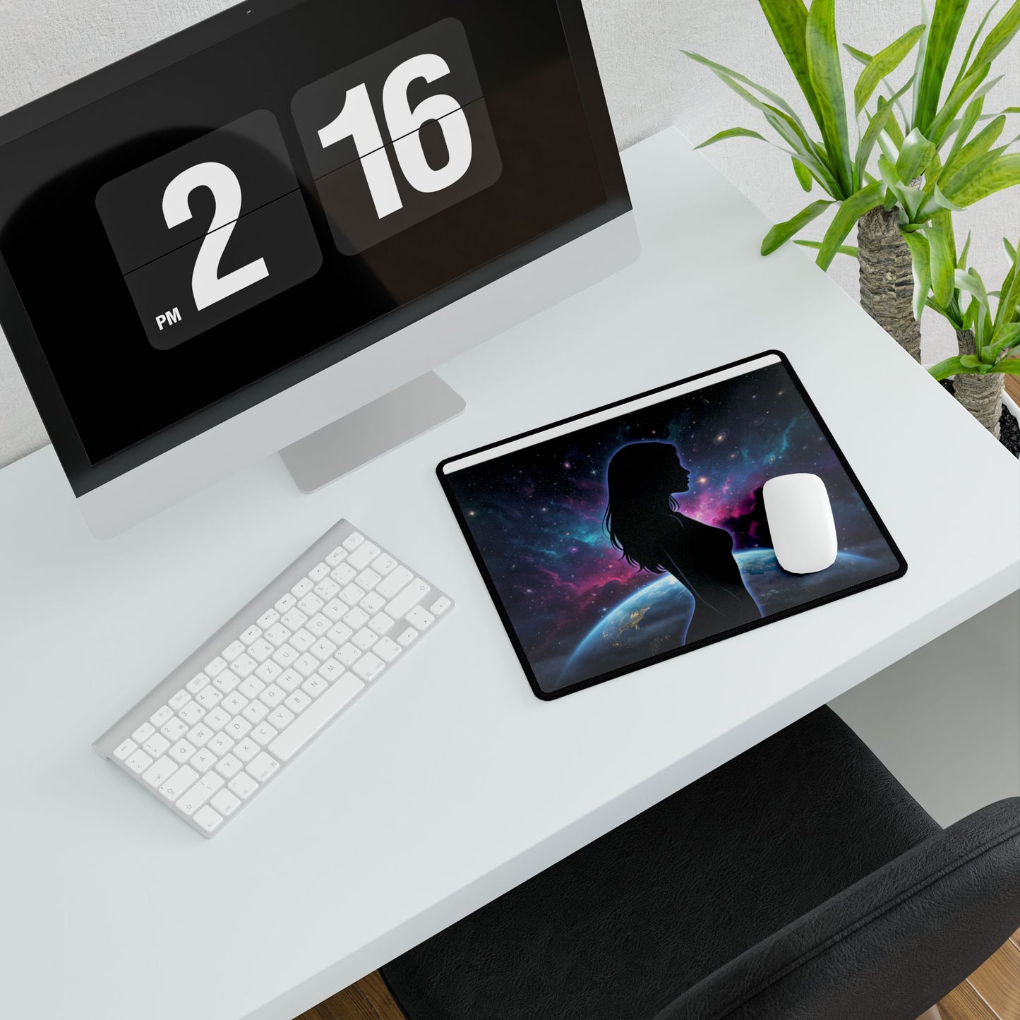 Feminine Galaxy Desk Mat — XXL Gaming / Office Mousepad