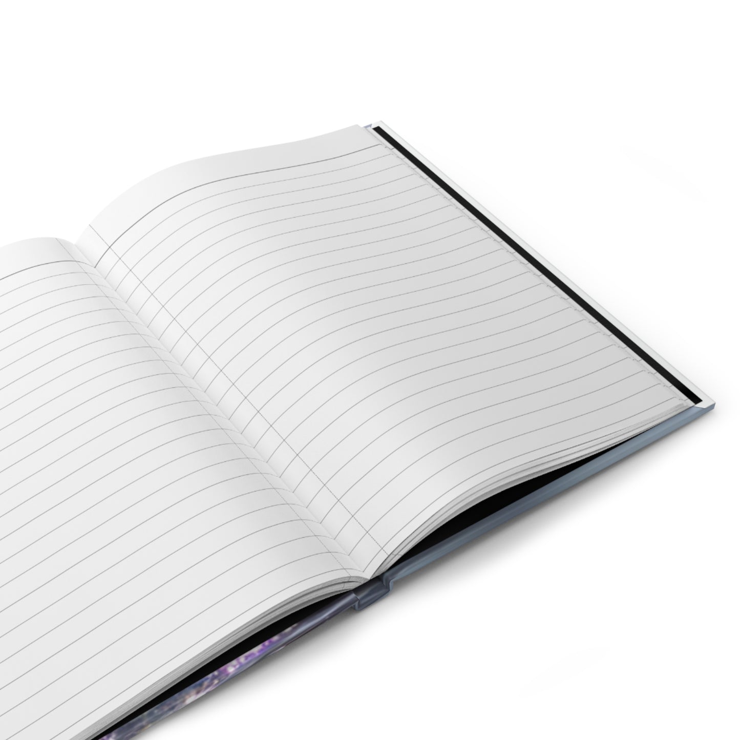 Sparkling Seascape Hardcover Journal — Soft Lavender Ocean Reflection Notebook
