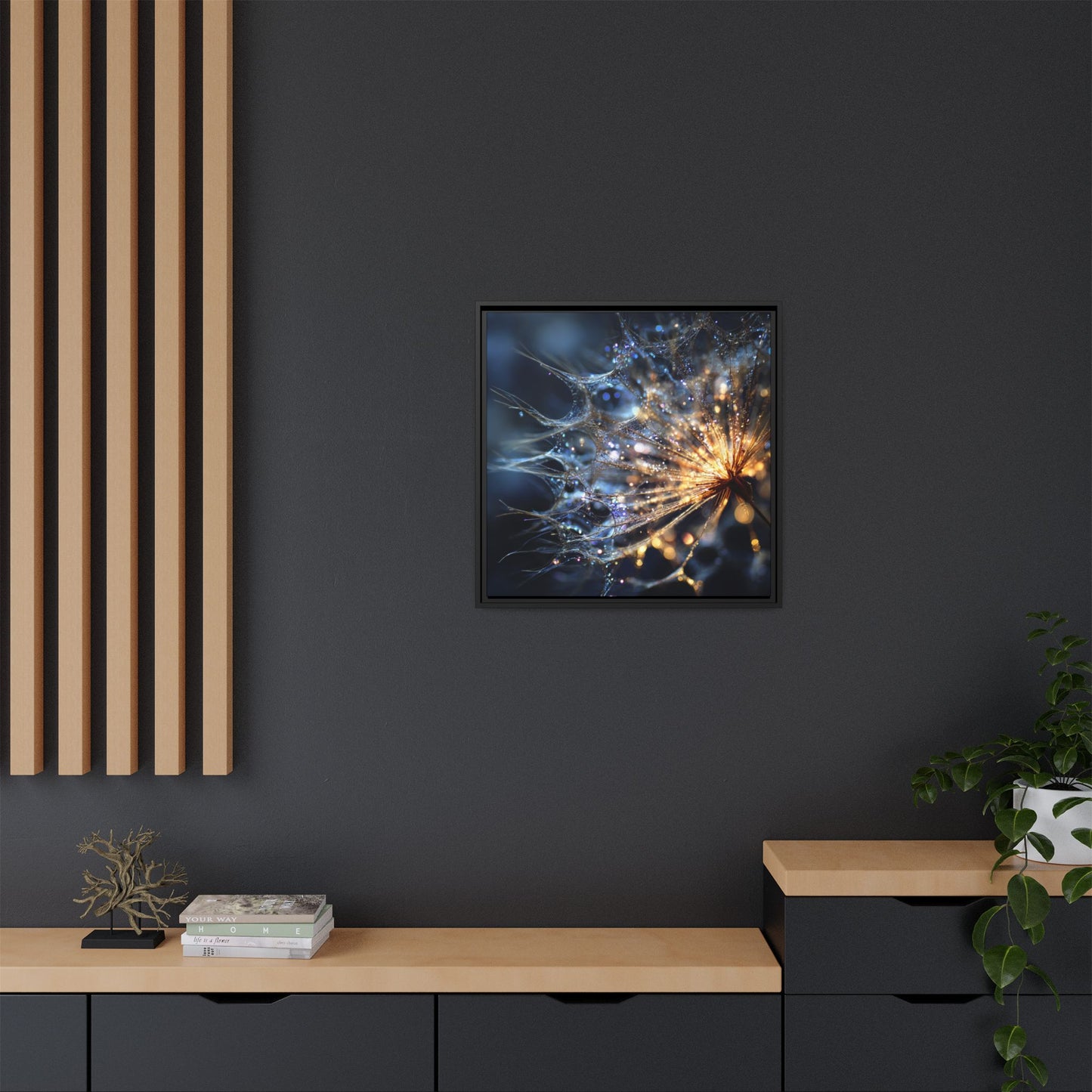 "Intentional Wish" - Framed Matte Canvas Art