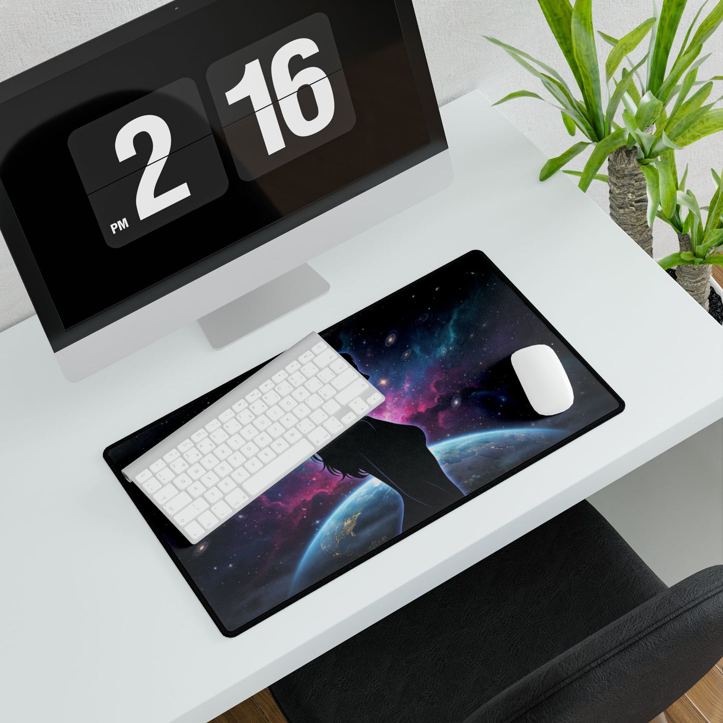 Feminine Galaxy Desk Mat — XXL Gaming / Office Mousepad