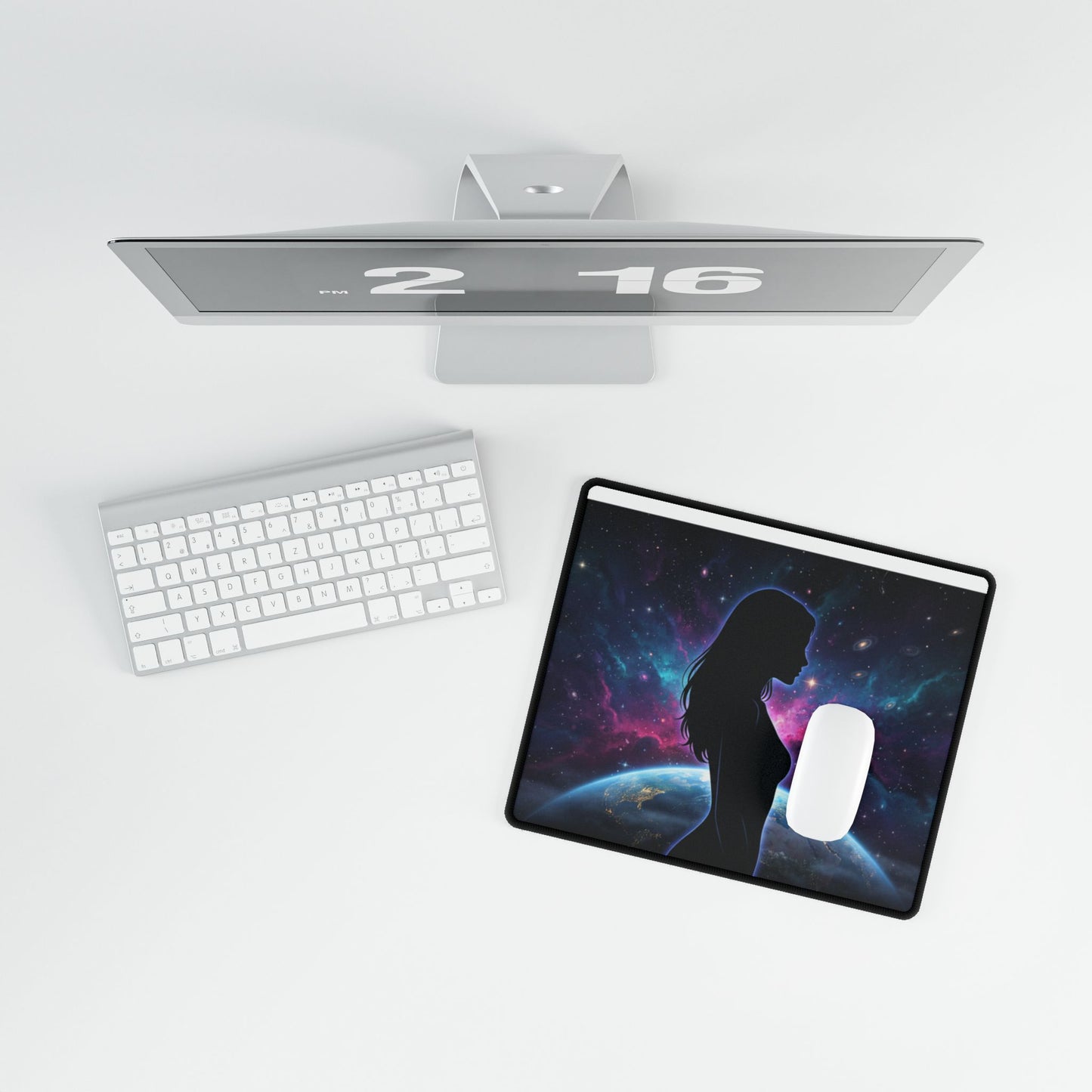 Feminine Galaxy Desk Mat — XXL Gaming / Office Mousepad
