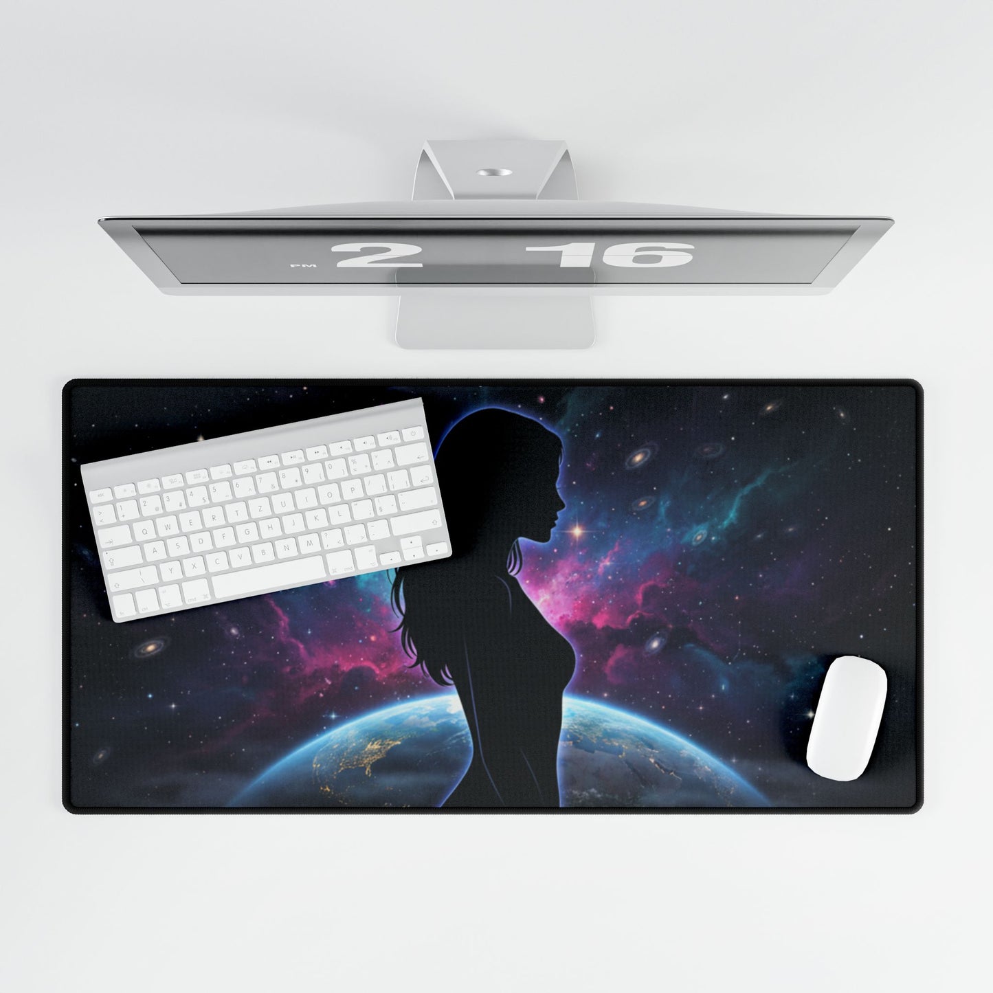 Feminine Galaxy Desk Mat — XXL Gaming / Office Mousepad