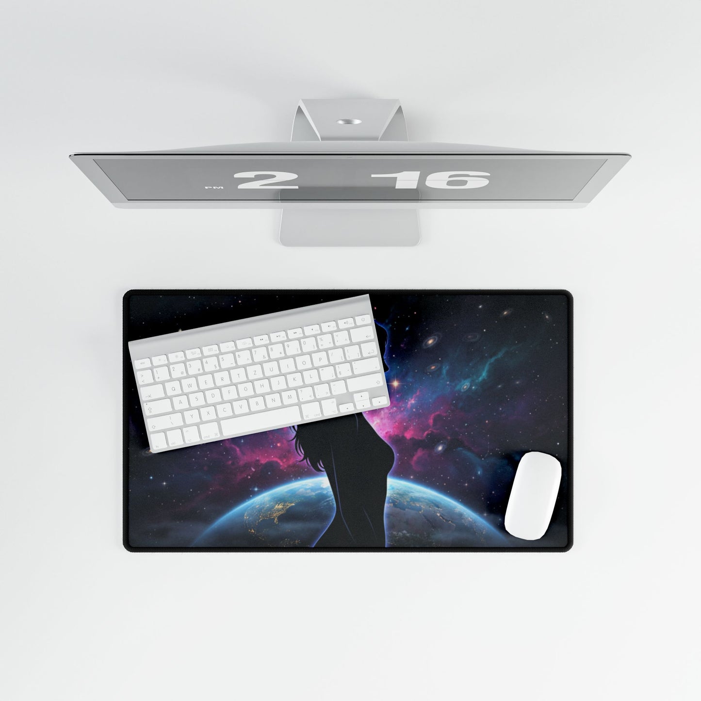 Feminine Galaxy Desk Mat — XXL Gaming / Office Mousepad