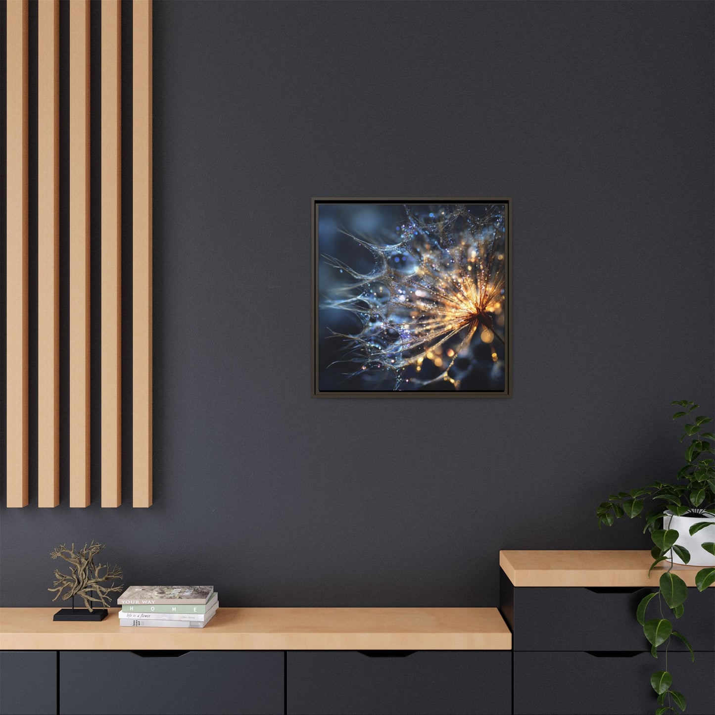 "Intentional Wish" - Framed Matte Canvas Art
